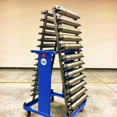 anilox roller cart